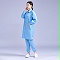防靜電大褂  網(wǎng)格藍色 防護服  無塵服